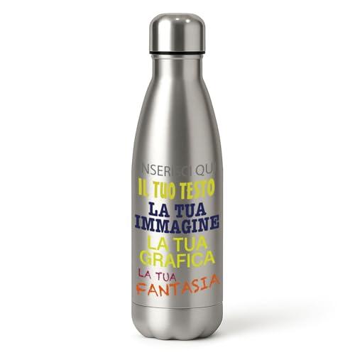 VENEZIANO Gruppo Borraccia personalizzata - Borraccia termica acciaio inox 500ml personalizzata - personalizza ora con immagini, testi o nomi