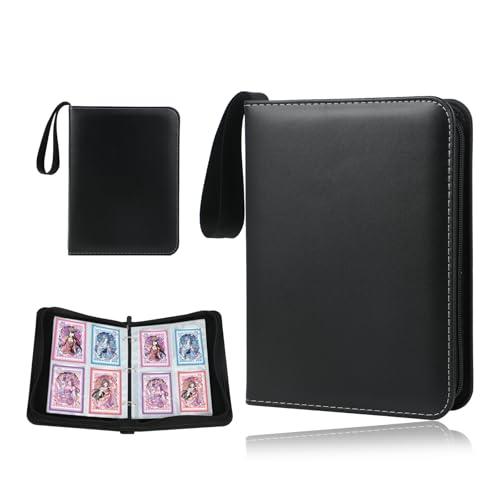 Album per 400, 50 pagine, pelle PU, portatile. Con album carte collezionabili, raccoglitore carte magic, album toploader. Perfetto per collezionisti.