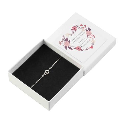 Bracciale per damigella d'onore, regalo per damigella d'onore con bracciale a cuore e biglietto - Oggi mia damigella d'onore, per sempre mia amica - idea regalo matrimonio damigella d'onore