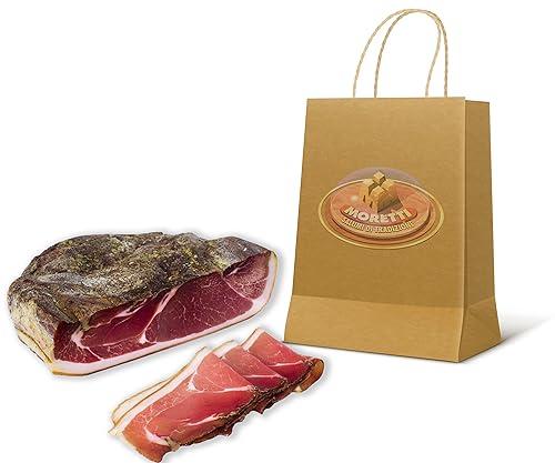 Moretti® Prosciutto Speck Leggermente Affumicato | 100% Naturale | Senza Glutine | Senza Conservanti | No OGM | Prodotto In Calabria (1KG)