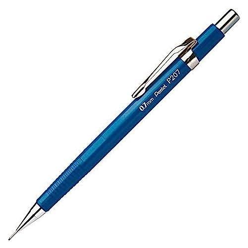 Pentel P207-C - Sharp Matita da disegno meccanica 0,7 mm, Fusto Blu