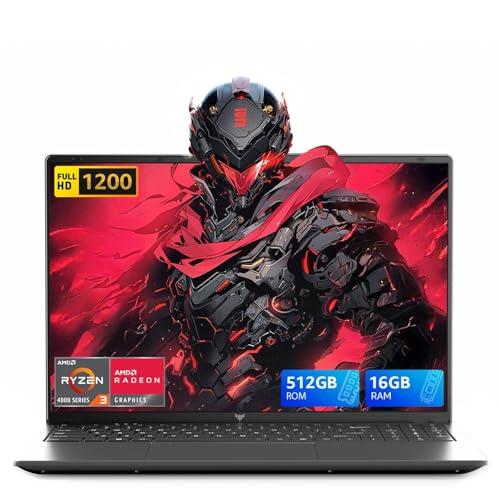 ACEMAGIC Laptop 16 pollici 1200 FHD Processore 4300U, Fino a 3.7 Ghz,4 Core, Grafica Radeon Vega 5,DDR4,16 GB RAM 512 GB SSD,11 PRO,WiFi 5,USB3.2,BT5.0,Con pellicola tastiera italiana,Pc portatile
