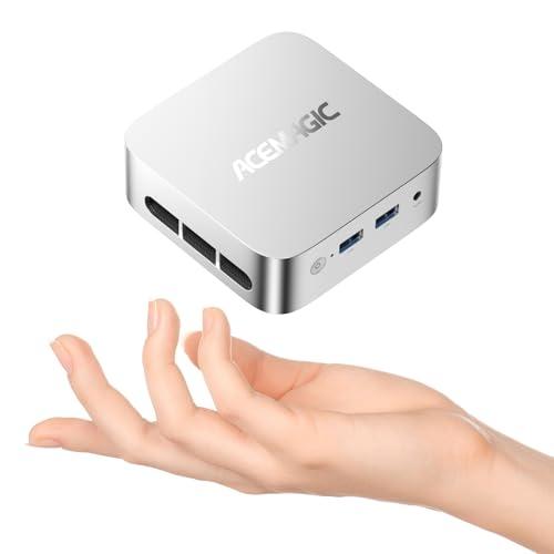 ACEMAGICIAN Mini PC Twin Lake N150, 16GB DDR4 256GB SSD, Win11 Pro, Dual Display 4K UHD, Doppio Schermo, WiFi 5, BT4.2, Desktop Compatto per Ufficio e Business, Multitasking