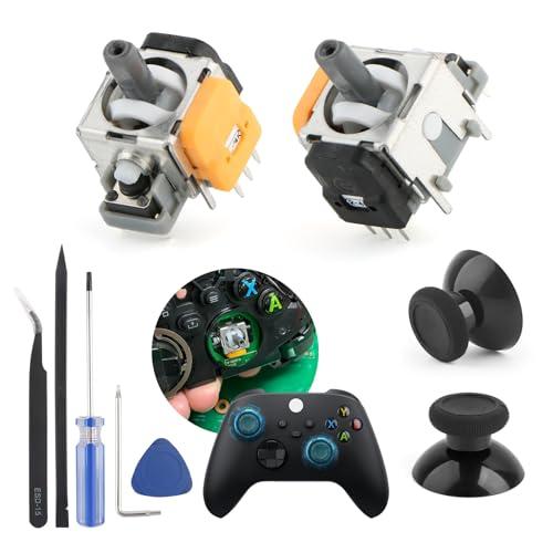 2 Pezzi 3D Joystick Effetto Hall per Xbox Series S Joysticks di ricambio Controller 3D Analogiche Modulo Sensore per Xbox Series X Joystick Thumbstick Accessori di Sostituzione Parti con Strumenti