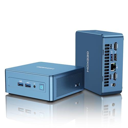 GEEKOM IT12 Mini PC con Intel i5-12450H(Garanzia 3 Anni),16GB RAM((Memoria DDR Espandibile,Non LPDDR) e 512 SSD,Windows 11 Pro,LAN 2.5G,6 x USB,Slot SD per Multitasking e Controllo industriale