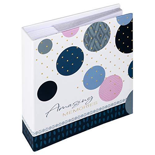 walther design Album Fotografico Blu 200 Foto 10 x 15 cm Album Inserto memo Amazing Memories ME-486-L