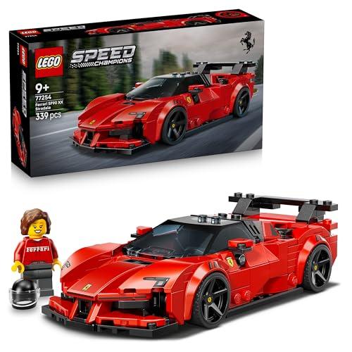 LEGO Speed Champions Ferrari SF90 XX Auto Sportiva Stradale - Macchina Giocattolo con Minifigure da Collezione - Idea Regalo di Compleanno per Bambini da 9 Anni Fan degli Sport Motoristici - 77254