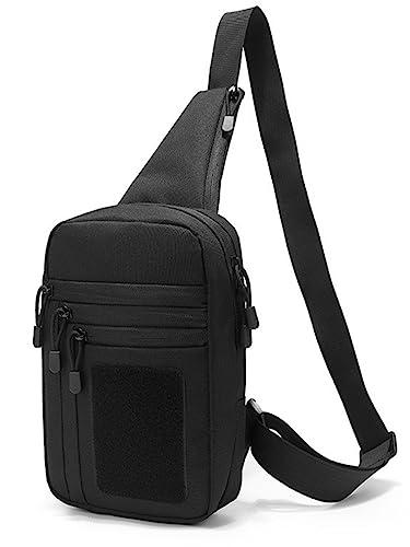 ACEXIER Borsa a tracolla tattica militare nascosta pistola fondina portapistola portapistola sacchetto borsa per campeggio all'aperto caccia pack (Black)