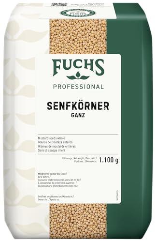 Fuchs Professional - Semi di senape, interi | Per affettare marinate, zuppe e salse | Qualità professionale per consumatori sfusi | 1,1 kg in sacchetto riciclabile