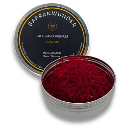 Safranwunder Zafferano in Pistilli, 5 g di Stimmi di Zafferano Puro Premium di Altissima Qualità - Classe I (Super Negin), Erbe Aromatiche e Spezie dal Mondo