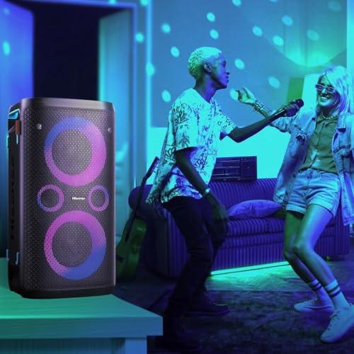 Hisense Party Storm, l'altoparlante Bluetooth con una potenza da 300W, woofer integrato,Modalita' Karaoke, wireless charging pad integrato, ingresso e uscita AUX, USB