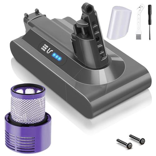 Waitley Batteria Compatibile con Dyson V10 6000mAh di Ricambio per Aspirapolvere Senza Fili – Modelli Animal, Absolute, Motorhead, Fluffy, Total Clean, SV12