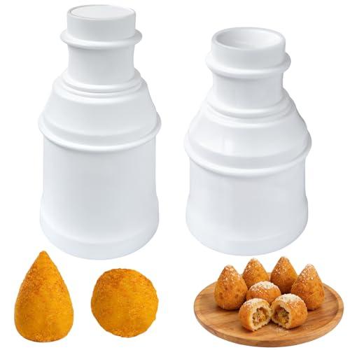 2 Pezzi Stampo Multifunzionale per Arancini Maker - Ideale per Polpette di Riso, Carne, Verdure e Utensili Bento, Facile da Usare in Cucina Fai da Te, Perfetto per Creazioni Gourmet e Pranzi Sani