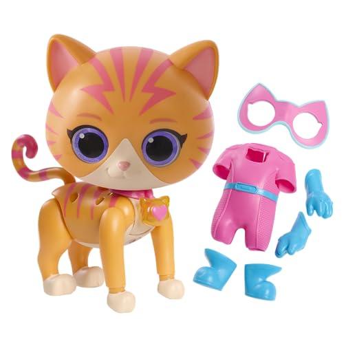 Just Play Disney Junior SuperKitties Cat-Tastic Transforming Ginny, Kids Toys for Ages 3 Up by