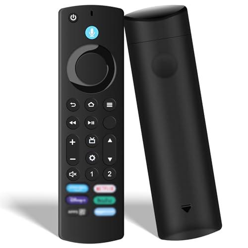 Telecomando Vocale Sostitutivo(4 Gen) Compatibile per Amz Fir-e TV Stick 2nd Gen e 3rd Gen,Lite,4K,4K Max,Smart TV Cube 2nd e 3rd Gen, Con Funzione Bluetooth e 6 Tasti di Scelta Rapida