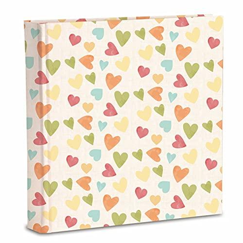 Album Fotografico 31x31/40fg (80 pagine) in cartoncino intervallato da velina Copertina in Carta Stampata con rifinitura plastificata Opaca, Cuori