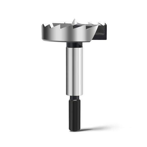 Forstner, punta da 55 mm, per legno, punte Forstner, diametro 55 mm, lunghezza 90 mm con codolo esagonale da 8 mm