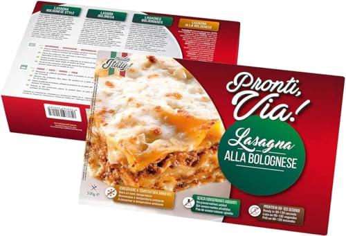 PRONTI VIA LASAGNA, il Piacere della Cucina Tradizionale Italiana, Piatti Pronti, Confezionato per la Tua Comodità (300 g (Confezione da 4), vegetariana)
