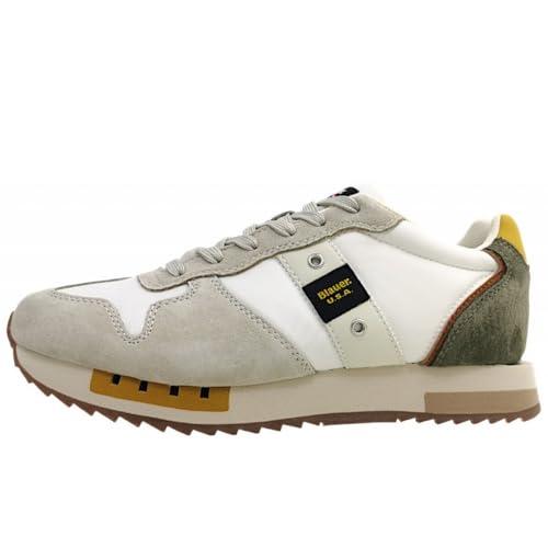 Blauer Queens S6QUEENS01/NUB - Sneakers da uomo, bianco, bianco, beige, 43 EU