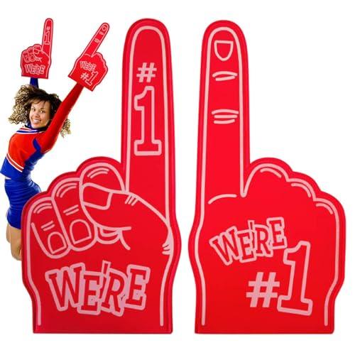 Kasmole Dita in Schiuma per Lo Sport | Mano Universale in Schiuma Grande per Cheerleader Sportiva, per Sportivi Colorati e Confortevoli, Numero 1, Dito in Schiuma per tifo