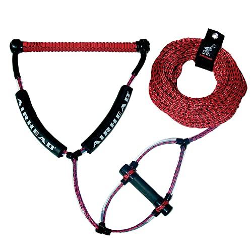 AIRHEAD Rope with Grip, Corda Wakeboard con Impugnatura PHAT Unisex-Adulto, Rosso, Regolabile