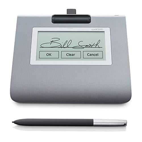 Wacom Signature Set con Ampio Pad LCD STU-430 da 4,5” & Sign Pro PDF per Windows, Acquisizione in Tempo Reale di Firme Elettroniche Grafometriche con Penna senza Filo e Batterie