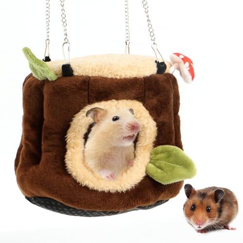 Lettino per Criceti, Amaca da Appendere per Piccoli Animali Domestici, Casetta Mini Casa, Porcellino D'india Cuccia, Inverno Calore Lettini Accessori Letto per Cincillà, Mini Ricci Furetto Scoiattolo