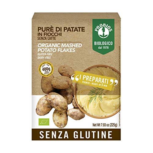 Probios Purè di Patate in Fiocchi Bio - Senza Glutine - Pacco da 6 x 225 g