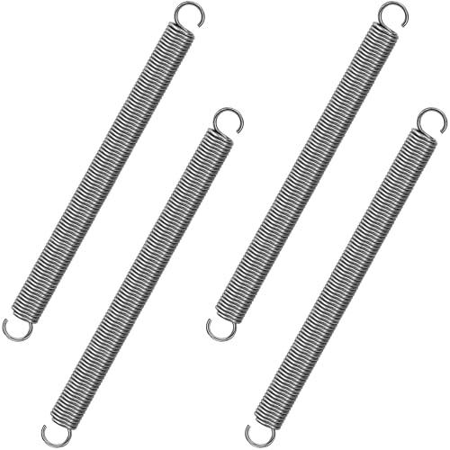 GUNGY Molle a Trazione 120mm Molla di Trazione Doppio Gancio in Acciaio Inossidabile Diametro Filo 1,2mm Diametro Esterno 10mm Tiro 3,2kg 4 Pezzi