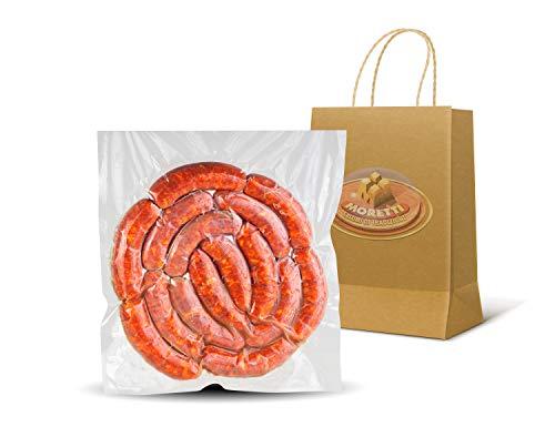Moretti® Salsiccia Fresca Da Cuocere | Con Peperoncino Calabrese Piccante | 1,5Kg - 3kg | Prodotto In Calabria (1,5kg Piccante)