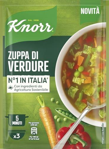 Knorr Zuppa di Verdure, Piatti Pronti Knorr con Verdure da Agricoltura Sostenibile, Senza Coloranti, Senza Conservanti, Fonte di Fibre, Vegano, 40 g