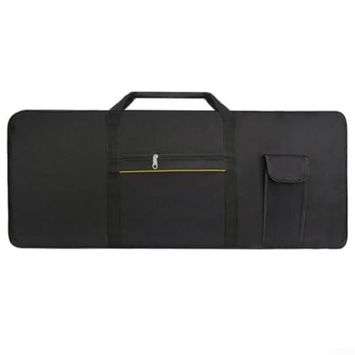 Custodia per tastiera elettronica a 61 tasti, in tessuto Oxford 420D, borsa per pianoforte professionale a doppia tasca, borsa impermeabile per organo elettronico portatile