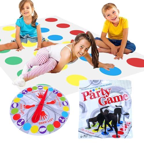 Lithyc Divertente Twister Gioco - Twister Gioco Italiano per Bambini Dai 6 Anni In Su - Twister Gioco Bambini Per 2 Giocatori e Oltre - Gioco Interattivo Divertente per La Famiglia