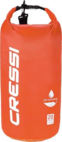 Cressi Dry Bag, Sacca/Zaino Impermeabile per attività Sportive Unisex-Adulto, Arancio, 20 L