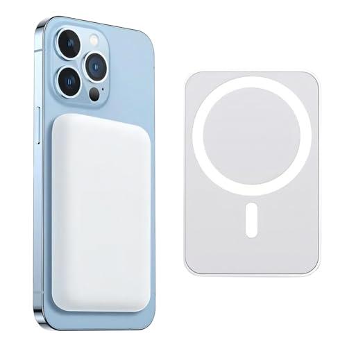 Power Bank per Mag-Safe, Caricabatterie Portatile Wireless Magnetico 5000mAh, Inalámbricos Batteria Esterna Compatibile con iPhone 12/13/14/15/16/17 Pro Max/Pro/Air/Mini/Plus
