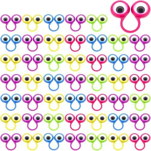 JoyJoyful Regalini di compleanno per bambini 6 7 8 9 10 11 12 anni, 100 bambole per bambini Give Aways, Fidget Ring Toys per bambini adulti (colore casuale)