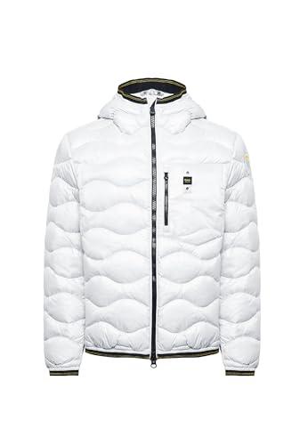 Blauer GIACCA IN PIUMINO BIANCO ONDULATO WAVE Tg M