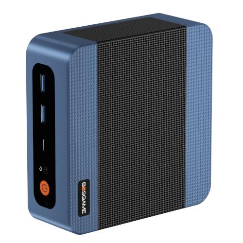 BOSGAME Mini PC da gioco M4 OCulink con processore Ryzen 7 8745HS a 8 core e 16 thread fino a 4,9 GHz, 32 GB di memoria DDR5, 1 TB di SSD PCIe 4.0x4, USB 4.0, LAN 2.5G, Wi-Fi 6E, BT 5.2