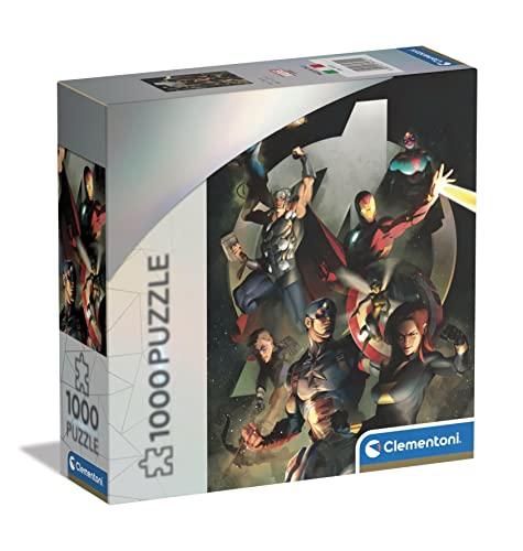Clementoni- Marvel The Avengers Avengers-1000 Pezzi Adulti, Puzzle Supereroi, Made in Italy, Multicolore, 39721