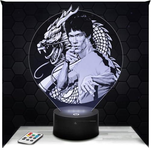 Lampe de chevet, Veilleuse Tactile Dwayne.J Lampe 3D LED illusion, Idée cadeau Noël anniversaire garçon et fille Lampe de nuit chambre d'enfant ou adulte TOP