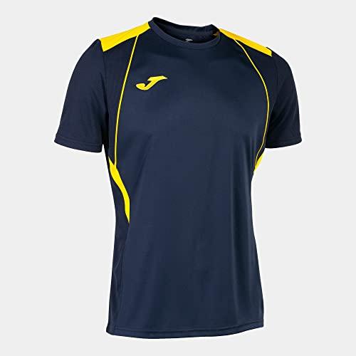 Joma Maglia a Manica Corta Uomo Championship VII Blu Navy Giallo
