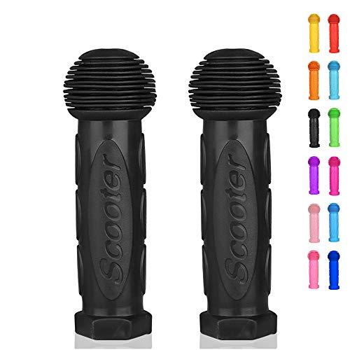 OTFAITP Grip Manubrio 1 paio di manopole per bicicletta, adatte per 2-3-4 ruote per bambini, scooter oscillanti, colore nero