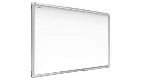 ALLboards Lavagna Bianca Magnetica con Cornice in Alluminio EXPO 90x60cm Scrivibile e Cancellabile a Secco, a Parete