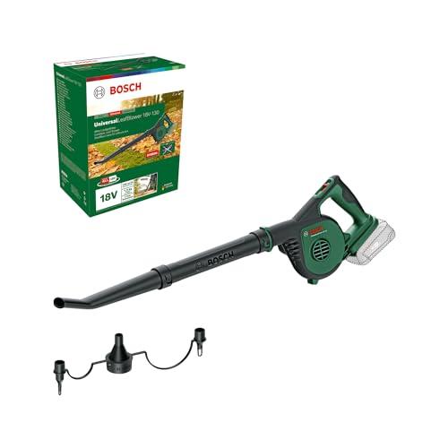 Bosch Soffiatore da giardino a batteria UniversalLeafBlower 18V-130 (per pulizie rapide e agevoli all'esterno; 18 Volt System; senza batteria)