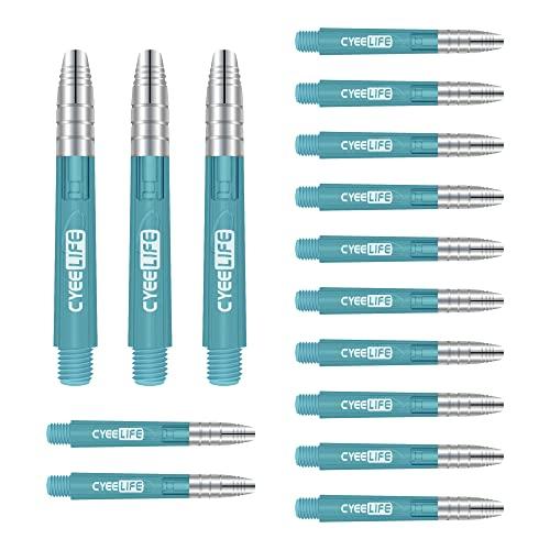 CyeeLife 35mm Alberi di Freccette,15 Pezzi,6 Colori,2BA Dart Shafts