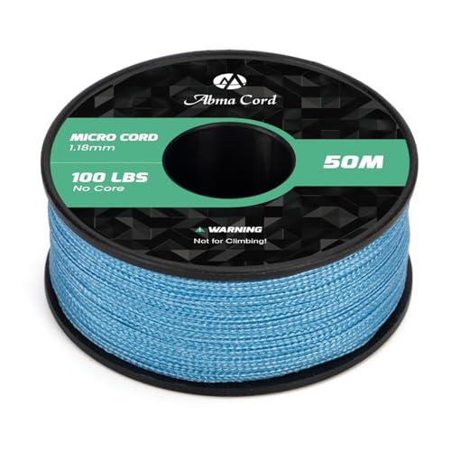 Abma Cord Micro Corda 1,18 mm Corda 50M Bobina - Max. 45kg (100lbs) - Azzurro