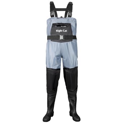 Night Cat Waders Scafandro da Pesca: Trampolieri Stivali da Pesca per Uomo Donna Impermeabili