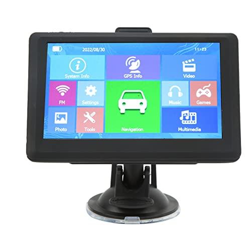 Navigatore GPS per Auto, di Navigazione GPS per Camion con Touchscreen da 5 Pollici 8 GB 256 M con Guida Vocale, Avviso Autovelox, Trasmissione FM Nitide Mappe