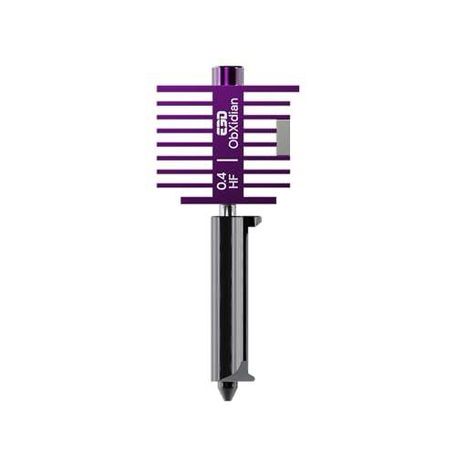 E3D ObXidian Bambu Lab A1 & A1 Mini (0,4 mm) HotEnd ad alto flusso, portata aumentata del 75%, stampa 3D fluida, ideale per filamenti riempiti di fibre, approvato da bambù