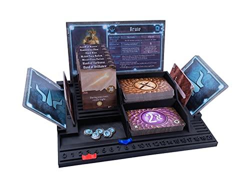 Gloomhaven - Dashboard del giocatore con un tracker scorrevole di salute ed esperienza (confezione da 4), 3D Vikings